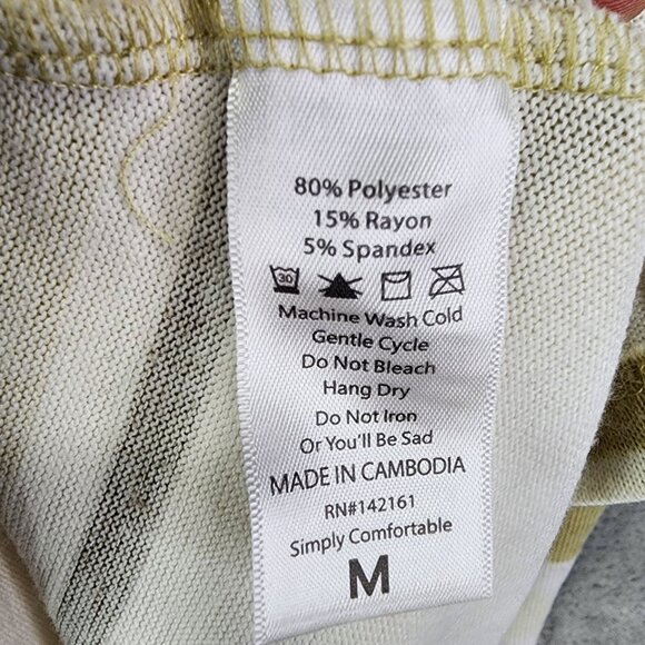 Womens LuLaRoe Beige & Brown Striped Open Front Cardigan Pockets Long Sleeve M - Picture 4 of 8